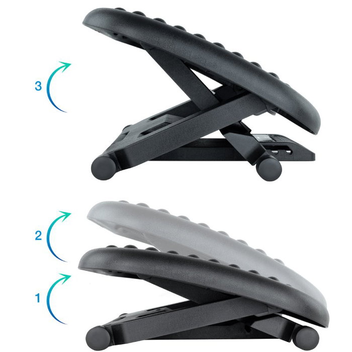 Tooq Reposapiés Ajustable Confort Negro TQFR0603-B